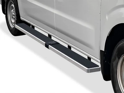 APS Running Boards 6-inch Silver Fit 12-21 Nissan NV 1500 2500 Full Size Van - Image 1 of 4