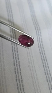 2.80 Ct Natural Red Ruby Tanzania Unheated Oval Shape Loose Gemstone - Picture 1 of 4