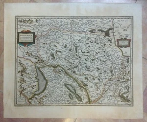FRANCE BOURGOGNE BURGUNDY 1628 JANSSONIUS LARGE UNUSUAL ANTIQUE MAP 17TH CENTURY - Picture 1 of 8