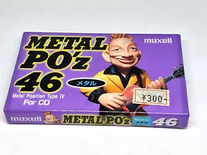 MAXELL METAL PO'z 46 Blank Audio Cassette Tape (Sealed) NEW - Picture 1 of 3