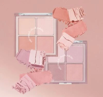 Be Aube x inbora Mix Match Cheek Palette Mute Garden Collection 12.2g 2024 New - Image 1 of 4