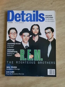 1993 FEBRUARY DETAILS FOR MEN MAGAZINE - R. E. M. FRONT COVER  - Bild 1 von 3