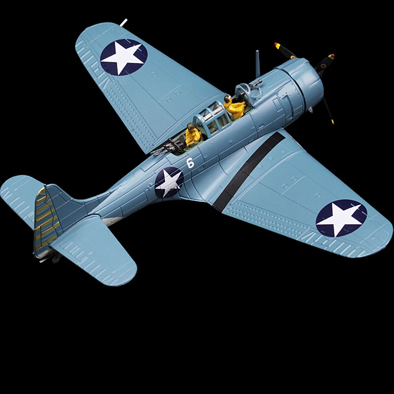 1:72 Alloy Diecast Military Model U.S.Navy Douglas SBD Dauntless Bomber Aircraft - Image 1 of 4