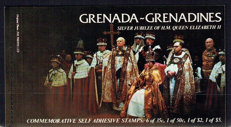 1977 GRENADA-GRENADINES QEII SILVER JUBILEE BOOKLET.  MNH**. 9 BEND AND PEEL. - Изображение 1 из 1