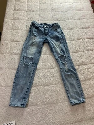Rue 21 Jeans Denim Long Pants Distressed Blue Size 30X32 - Image 1 of 4