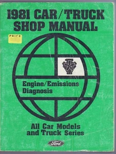 1981 Ford Car Truck Series Shop Service Manual Engine Emissions Diagnosis - Bild 1 von 1