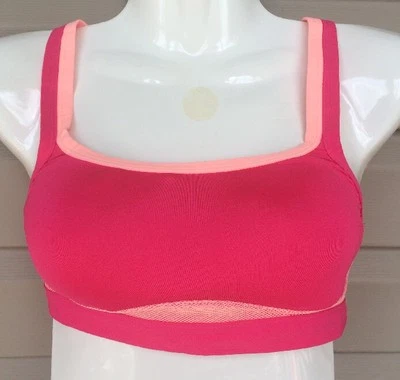 SUJETADOR ACOLCHADO JOSIE AMP'D DEPORTIVO CAMI ALTO IMPACTO #839170 ROSA TALLA 32 B/C NUEVO $50 Foto 1 de 2