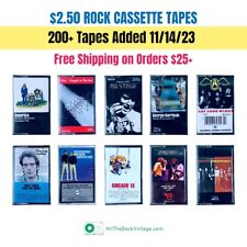 $2.50 CASSETTE TAPES 70s 80s CLASSIC ROCK Buy 10+ Free Ship Build Your Own Lot