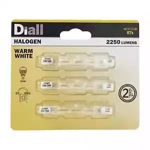 3x 120W (=156W) R7s J78 Linear Halogen Bulbs Security Lamp Flood Light Dimmable - Picture 1 of 6