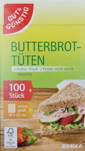 Gut & Günstig Butterbrot Tüten 100 er - Bild 1 von 19