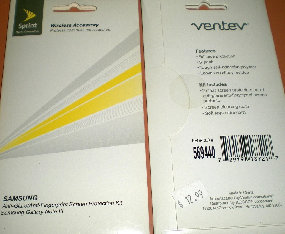 Lot of 6 PET film screen protectors for Samsung Galaxy Note III, Brand New - Image 1 of 1