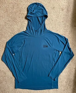 Mountain Hardwear Men's Crater Lake Hoodie size Medium Caspian Blue - Picture 1 of 8