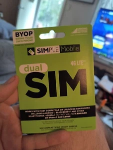 Simple Mobile BYOP SIM Card for Unlocked GSM Android & iPhone 5+ - Picture 1 of 8