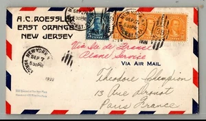 EDSROOM-L1028 Roessler Catapult Crash cover. Ille de France NY-Paris,France 1928 - Picture 1 of 2