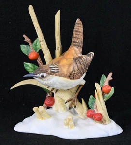 Lenox Marsh Wren 1990 Garden Bird Collection (4 1/2" Tall) - Picture 1 of 7