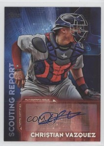 2016 Topps Update Scouting Report Auto Christian Vazquez #SRA-CV Auto