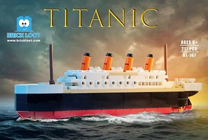 Titanic Building Blocks Mid-Sized Set, Toy Ship Model Kit, Building Bricks Sets - Picture 1 of 12