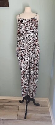 Women's Animal Print Jumper Romper Size 2XL - Image 1 of 4