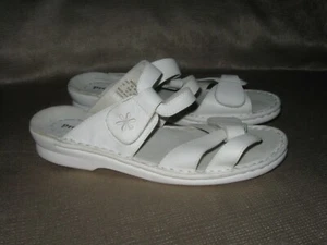 Propet Women's W0043 Marina Walker Sandal. White leather. Sz 9.5M - Picture 1 of 4