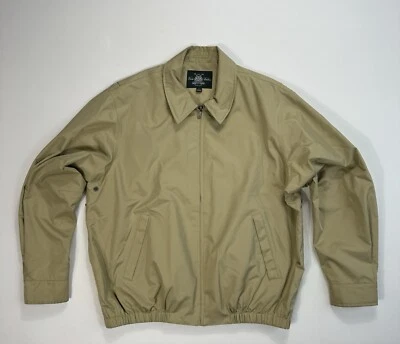 Brooks Brothers Jacket Mens Large Lined Cotton Country Club Full Zip Golf Bomber - Image 1 of 4