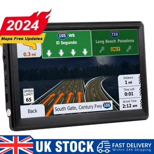 9" Truck Car Sat Nav GPS Navigation 8GB for HGV LGV Lorry UK & EU Maps POI - Picture 1 of 12