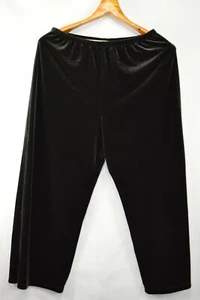 Chico's Designer Dark Chocolate Brown Velvet Capris Pants, Sized 2 - Picture 1 of 7
