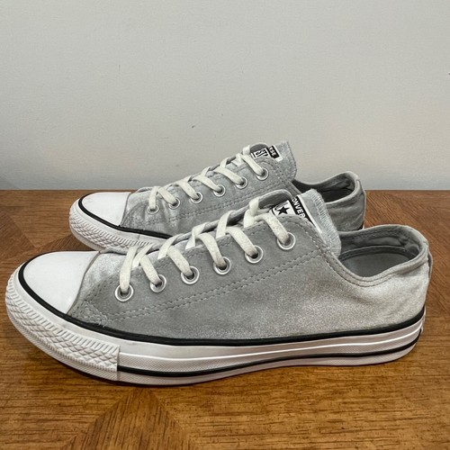 Converse Chuck Taylor All Star sneaker donna 9 grigio velluto scarpa bassa stringata