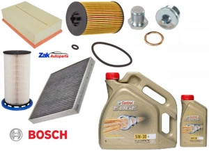FOR VW GOLF 2.0 MK7 GTD TDI (DSG) FULL BOSCH SERVICE KIT + CASTROL OIL [2012-20] - Picture 1 of 1