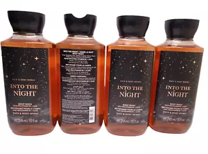 BATH AND BODY WORKS INTO THE NIGHT SHOWER GEL 10 OZ BOTTLES SET OF 4 FREE SHIP - Picture 1 of 1