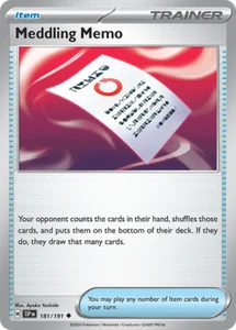 3x Meddling Memo 181/191 Sv08: Surging Sparks Regular - Picture 1 of 1