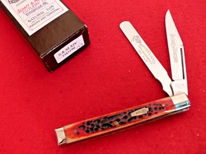 Cuchillo médico Schatt & Morgan EE. UU. Super Red Bone 2 hojas 042196 como nuevo en caja - Imagen 1 de 4