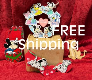 LOT of 4 *CHRISTMAS ~ Estate Find Christmas DISNEY's Wood Ornaments - Picture 1 of 8