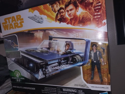 STAR WARS FORCE LINK 2.0 HAN SOLO’S LANDSPEEDER WITH HAN SOLO (CORELLIA)!! Cover