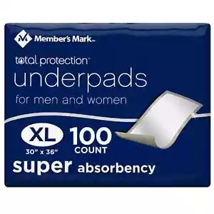 "Sottopad Member's Mark, per uomo e donna Prtection 30"" x 36"" (100 ct.) - Foto 1 di 8