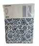 IKEA Unni Ord CURTAINS Drapes White Blue Cross-Stitch Design Lettering Tab Top