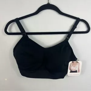 Isabel Maternity NEW Size Large Nursing Pumping Black Basic Convertible Bra SIB - Picture 1 of 6