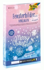 folia 39129 Fensterbilder Vorlagen KALTE Jahreszeit inkl. 8 Vorlag, Kreidemarker - Bild 1 von 6