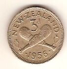 New Zealand  Threepence - 1956