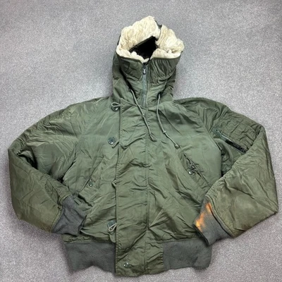 Chaqueta N 2B Adulto Pequeña Verde Ejército Volador Parka Snorkel Exterior Capucha Abrigo Hombres* Foto 1 de 4