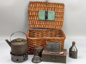 Auto Reisen Picknickkorb Set G W Scott & Son - Bild 1 von 18