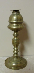FINE EARLY SOLID BRASS ANTIQUE CANDLESTICK - Picture 1 of 12