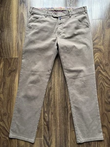 Meyer “Cairns” Chino Trousers Khaki W36 L30 Regular / Straight BNWOT RRP £89 - Picture 1 of 17