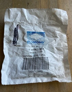 DIAMOND C-6550CL-08-P SPRING CLIP CHAIN CONNECTING LINK 50-2 NEW - Picture 1 of 4