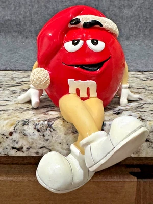 De colección M&Ms ROJO M&M Personaje Navidad Medias Colgador Estante Cuidador Decoración Foto 1 de 4