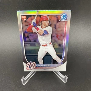 Dylan Crews 2025 Bowman cromo rojo refractor de redención de novato SP Nationals radiocontrol - Imagen 1 de 2