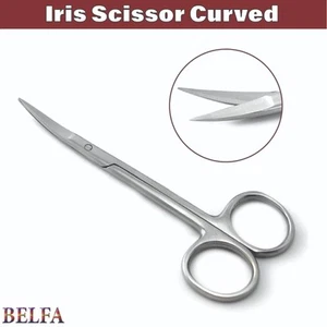 Dental Dressing Gingival Iris Tissue Scissor Curved 11.5cm Surgical BEADEN® - Picture 1 of 5