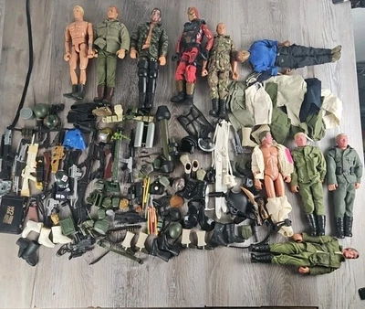 G.I. vintage años 90 Lote Joe - 5 figuras + enorme paquete de accesorios mixtos 1992-1996 Foto 1 de 4