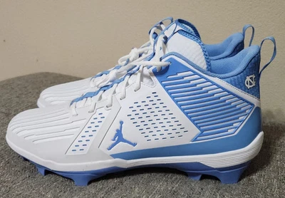 Size 15 Nike Jordan Force Savage 3 Football Cleats UNC Tar Heels PE Fj4969 144 - Image 1 of 4