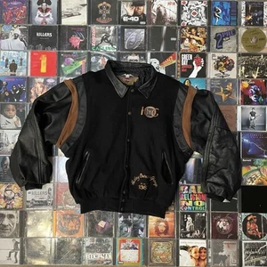 Harley Davidson Wool Leather Varsity Jacket Mens XL HOG Harley Owner's Group US - Picture 1 of 5