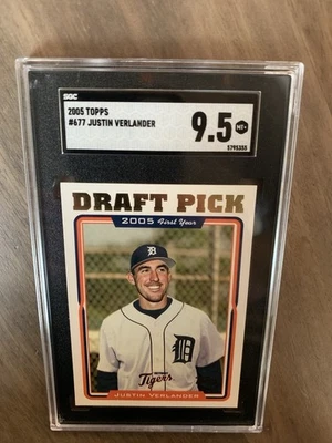 Topps Justin Verlander 2005 novato SGC 9,5 Detroit Tigers radiocontrol Foto 1 de 2